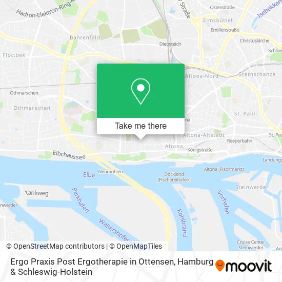 Карта Ergo Praxis Post Ergotherapie in Ottensen