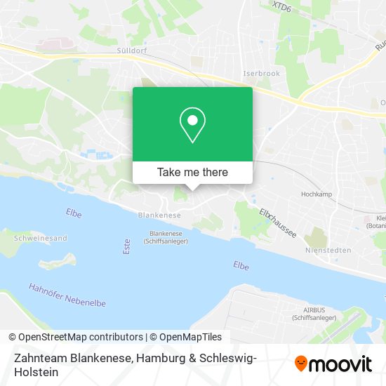 Zahnteam Blankenese map