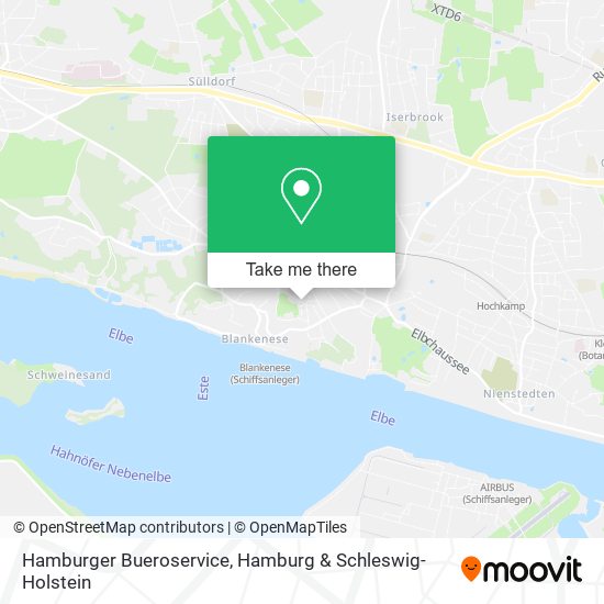 Hamburger Bueroservice map