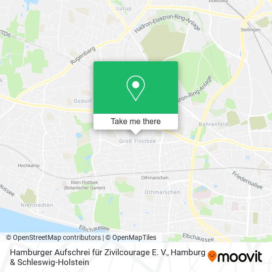 Карта Hamburger Aufschrei für Zivilcourage E. V.