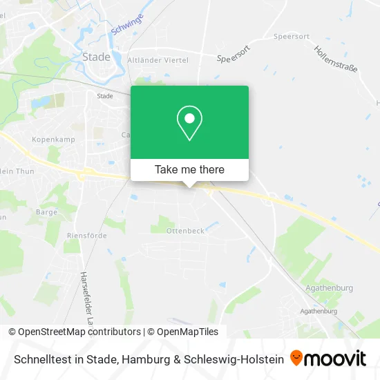 Карта Schnelltest in Stade