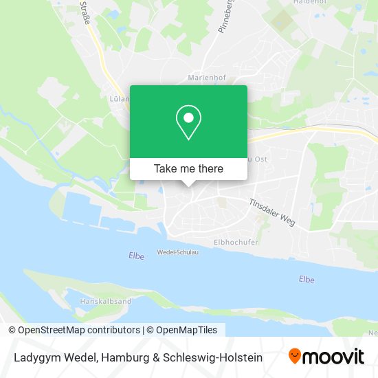Ladygym Wedel map