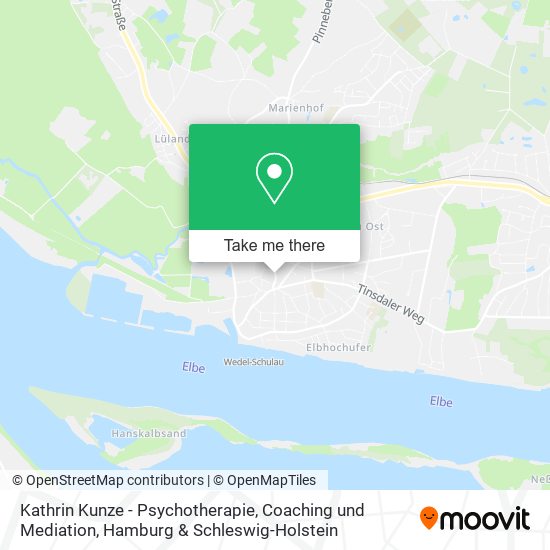 Карта Kathrin Kunze - Psychotherapie, Coaching und Mediation