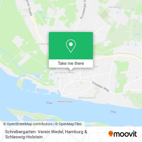 Schrebergarten- Verein Wedel map