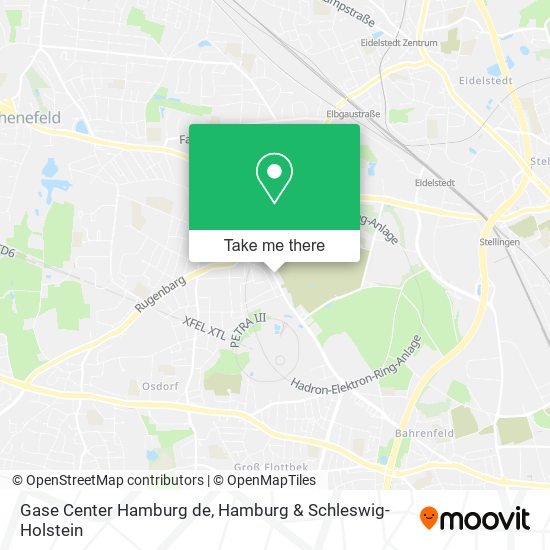 Gase Center Hamburg de map