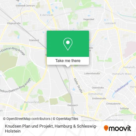 Карта Knudsen Plan und Projekt