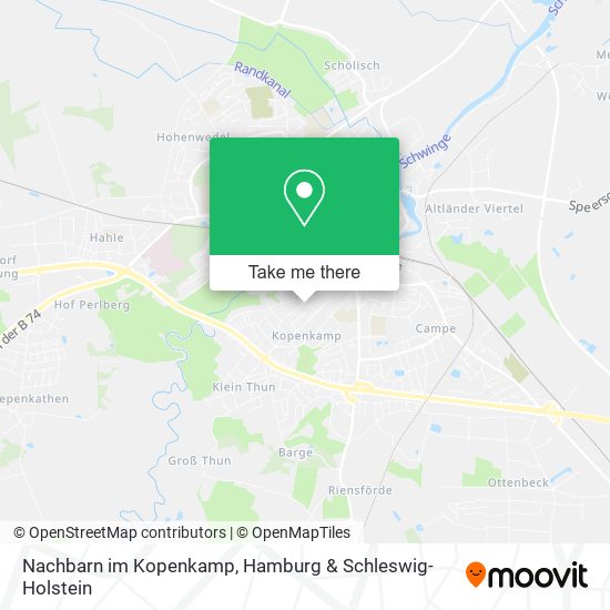 Nachbarn im Kopenkamp map