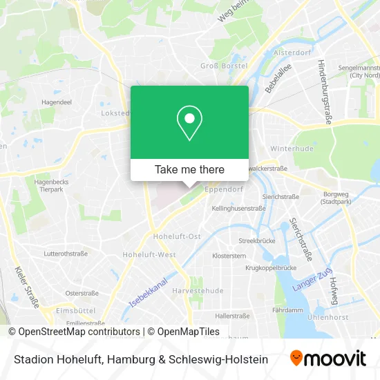 Карта Stadion Hoheluft