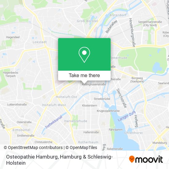 Osteopathie Hamburg map