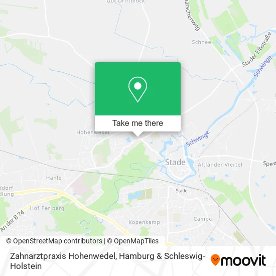 Карта Zahnarztpraxis Hohenwedel