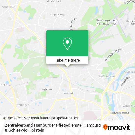 Карта Zentralverband Hamburger Pflegedienste