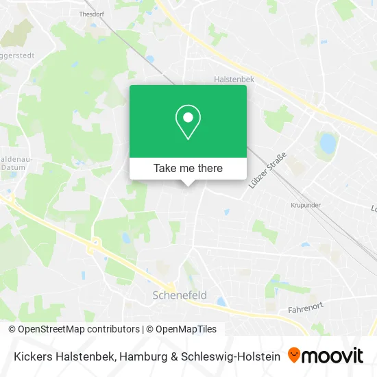 Карта Kickers Halstenbek