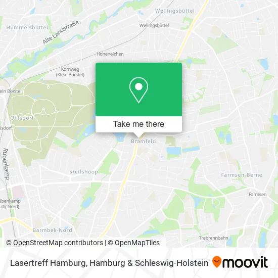 Карта Lasertreff Hamburg