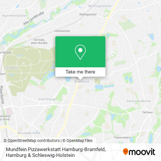 Mundfein Pizzawerkstatt Hamburg-Bramfeld map