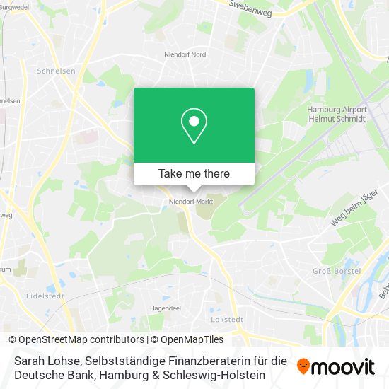 Sarah Lohse, Selbstständige Finanzberaterin für die Deutsche Bank map
