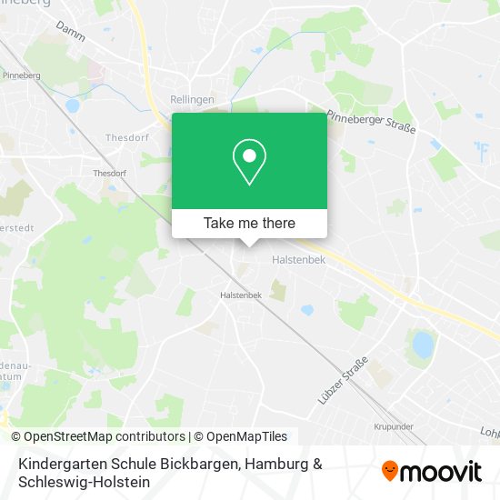 Kindergarten Schule Bickbargen map