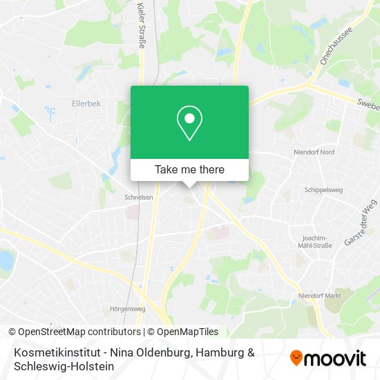 Kosmetikinstitut - Nina Oldenburg map