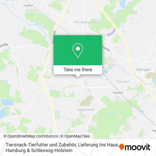 Tiersnack-Tierfutter und Zubehör, Lieferung Ins Haus map