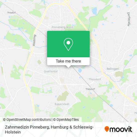 Zahnmedizin Pinneberg map