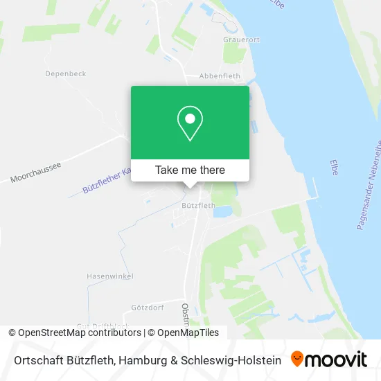 Карта Ortschaft Bützfleth