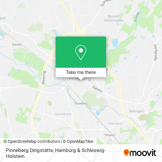 Карта Pinneberg Dingstätte