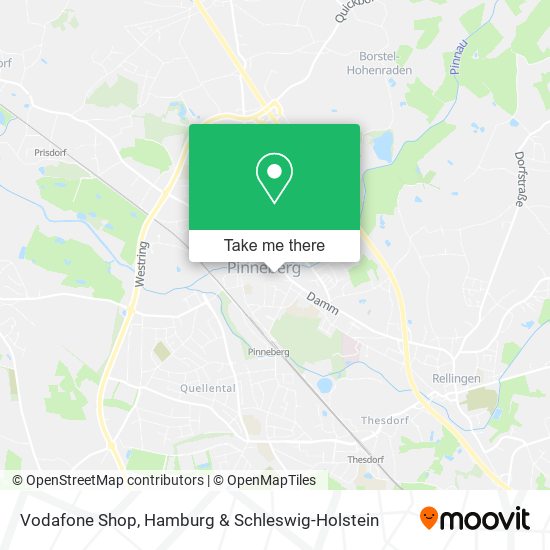 Vodafone Shop map