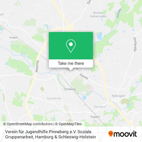 Verein für Jugendhilfe Pinneberg e.V. Soziale Gruppenarbeit map