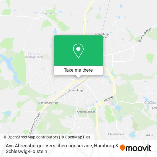 Avs Ahrensburger Versicherungsservice map