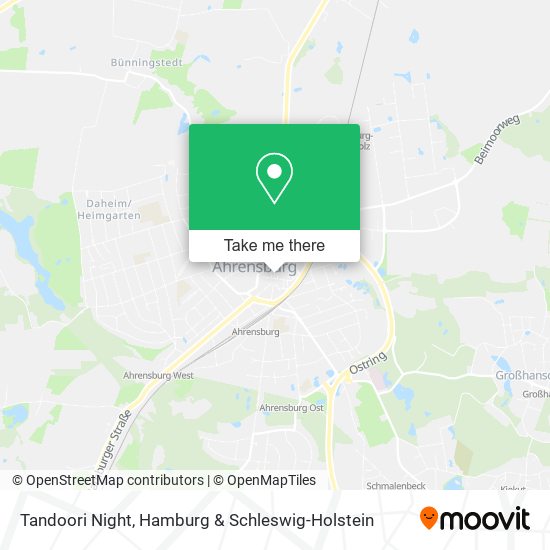 Карта Tandoori Night