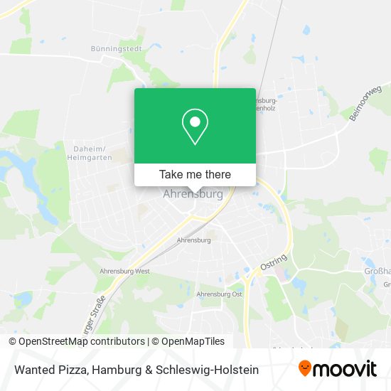 Wanted Pizza map