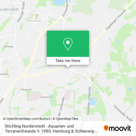 Stichling Norderstedt - Aquarien- und Terrarienfreunde V. 1980 map