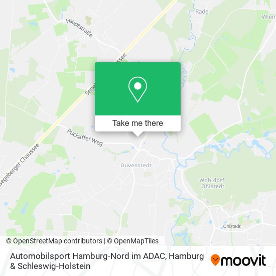 Automobilsport Hamburg-Nord im ADAC map