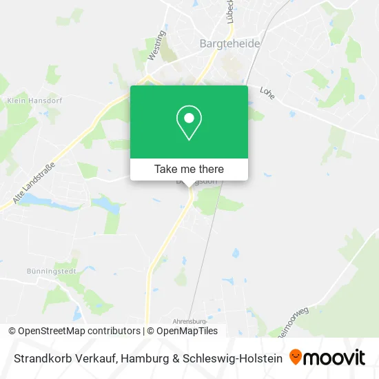 Карта Strandkorb Verkauf