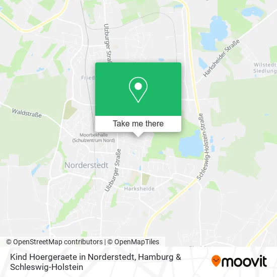 Карта Kind Hoergeraete in Norderstedt