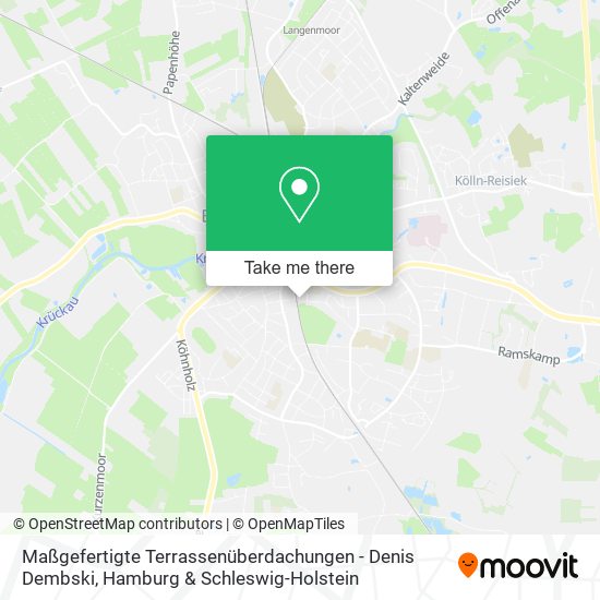 Maßgefertigte Terrassenüberdachungen - Denis Dembski map