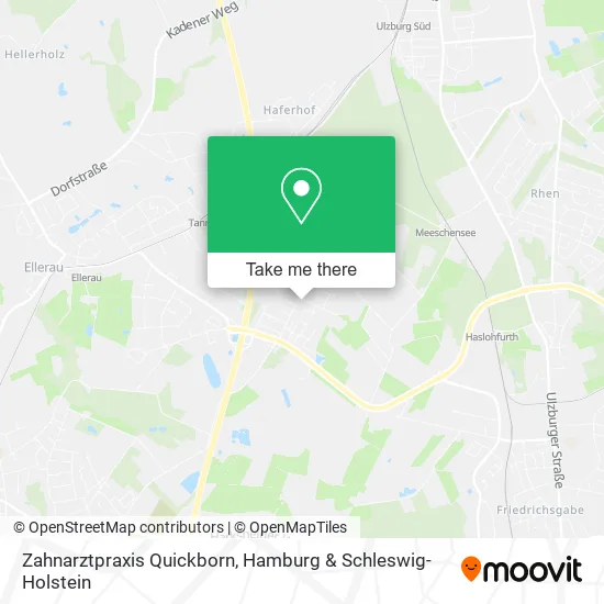Карта Zahnarztpraxis Quickborn