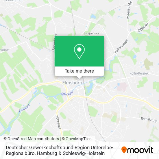 Deutscher Gewerkschaftsbund Region Unterelbe-Regionalbüro map