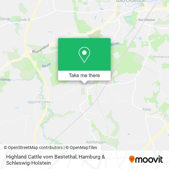Highland Cattle vom Bestethal map