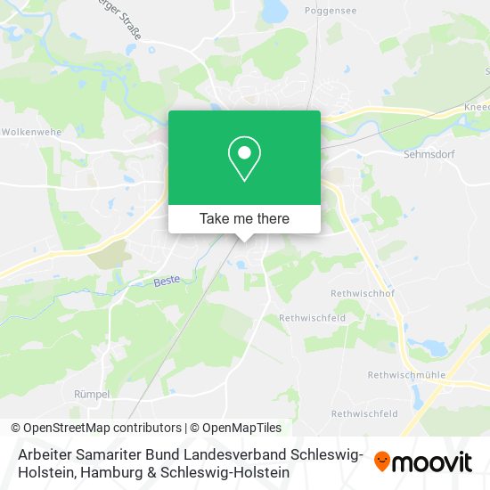 Arbeiter Samariter Bund Landesverband Schleswig-Holstein map
