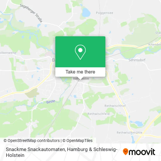 Карта Snackme Snackautomaten