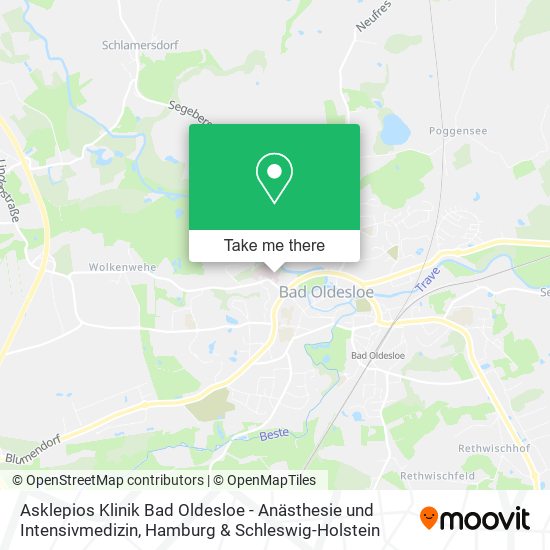 Asklepios Klinik Bad Oldesloe - Anästhesie und Intensivmedizin map