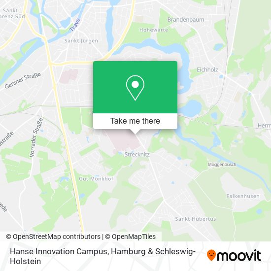 Hanse Innovation Campus map