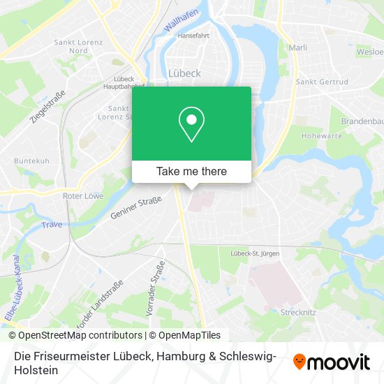 Die Friseurmeister Lübeck map