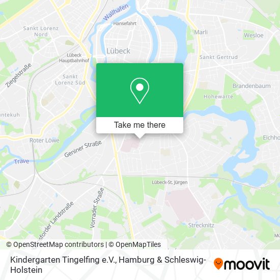 Kindergarten Tingelfing e.V. map