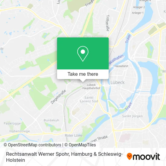 Карта Rechtsanwalt Werner Spohr