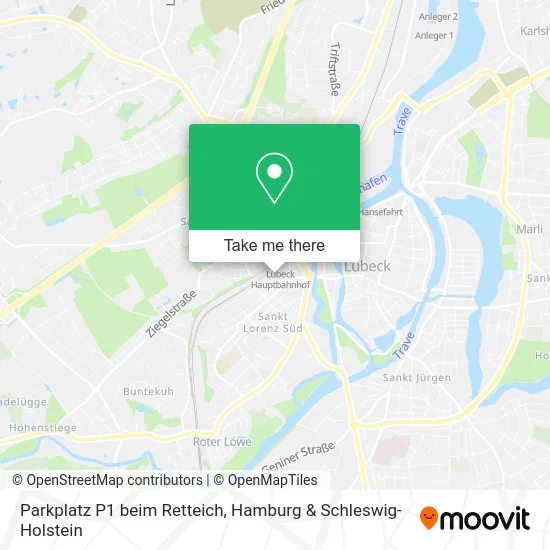 Карта Parkplatz P1 beim Retteich