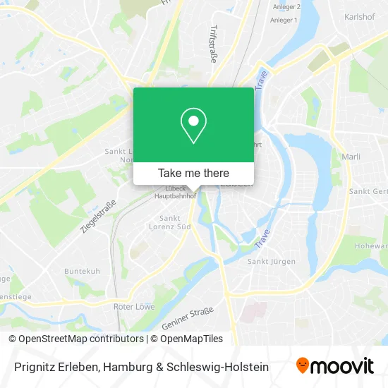 Карта Prignitz Erleben