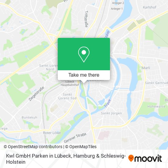 Kwl GmbH Parken in Lübeck map