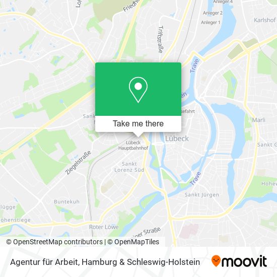 Agentur für Arbeit map