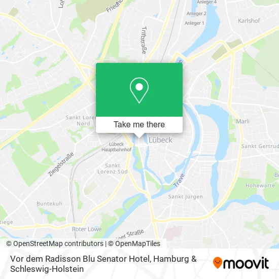 Карта Vor dem Radisson Blu Senator Hotel